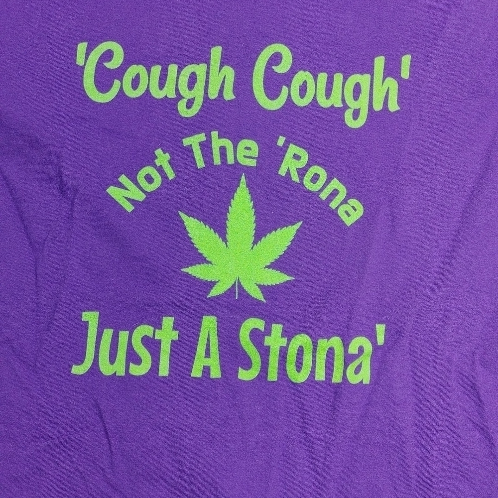Port & co. "Not the Rona, just a stona" large sized women's t shirt